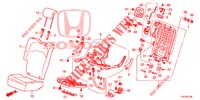 REAR SEAT/SEATBELT (D.) (1) for Honda JAZZ 1.4 LSH 5 Doors full automatic 2013