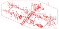 STARTER MOTOR COMPONENT (DENSO) for Honda JAZZ 1.4 LSPH 5 Doors 5 speed manual 2013