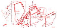 REAR DOOR PANEL (4D)  for Honda JAZZ 1.2 LSH 5 Doors 5 speed manual 2014