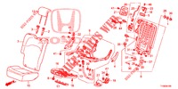 REAR SEAT/SEATBELT (D.) (1) for Honda JAZZ 1.2 S 5 Doors 5 speed manual 2014