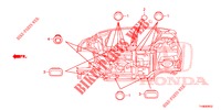 GROMMET (INFERIEUR) for Honda JAZZ 1.4 LUXURY 5 Doors 5 speed manual 2014