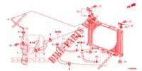 RADIATOR HOSE/RESERVE TAN K  for Honda JAZZ 1.4 LUXURY 5 Doors 5 speed manual 2014
