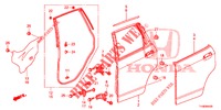 REAR DOOR PANEL (4D)  for Honda JAZZ 1.4 LUXURY 5 Doors 5 speed manual 2014
