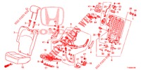 REAR SEAT/SEATBELT (D.) (1) for Honda JAZZ 1.4 LUXURY 5 Doors 5 speed manual 2014