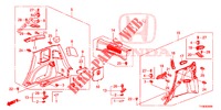 REAR SIDE LINING (2D)  for Honda JAZZ 1.4 LUXURY 5 Doors 5 speed manual 2014