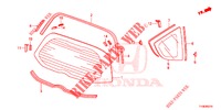 REAR WINDSHIELD/QUARTER G LASS  for Honda JAZZ 1.4 LUXURY 5 Doors 5 speed manual 2014