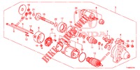 STARTER MOTOR (DENSO) (1) for Honda JAZZ 1.4 LUXURY 5 Doors 5 speed manual 2014