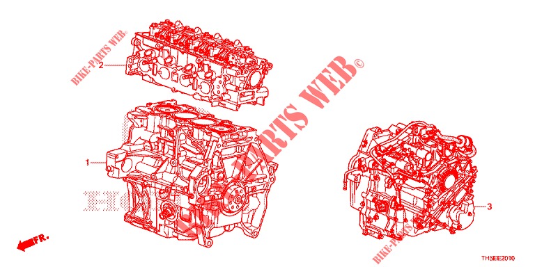 GASKET KIT/ENGINE ASSY./ TRANSMISSION ASSY.  for Honda JAZZ 1.4 ESH 5 Doors 5 speed manual 2014