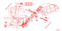 EMBLEM/CAUTION LABEL  for Honda JAZZ 1.4 ESH 5 Doors full automatic 2014