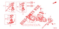 KEY CYLINDER COMPONENTS  for Honda JAZZ 1.4 ESH 5 Doors full automatic 2014