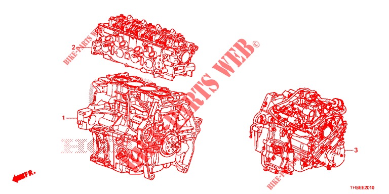 GASKET KIT/ENGINE ASSY./ TRANSMISSION ASSY.  for Honda JAZZ 1.4 ESH 5 Doors full automatic 2014