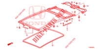 HEADLINER TRIM/SUN SHADE/ SLIDING GLASS  for Honda JAZZ 1.4 ESL 5 Doors 5 speed manual 2014