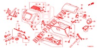 INSTRUMENT GARNISH (COTE DE PASSAGER) (LH) for Honda JAZZ 1.4 ESL 5 Doors full automatic 2014