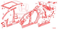 OUTER PANELS/REAR PANEL  for Honda JAZZ 1.4 ESL 5 Doors full automatic 2014