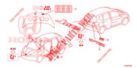 EMBLEM/CAUTION LABEL  for Honda JAZZ 1.4 ESLT 5 Doors full automatic 2014