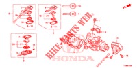 KEY CYLINDER COMPONENTS  for Honda JAZZ 1.4 ESLT 5 Doors full automatic 2014