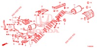 EXHAUST PIPE/SILENCER (PGM FI)  for Honda JAZZ 1.2 ELEGANCE LS 5 Doors 5 speed manual 2014