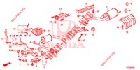 EXHAUST PIPE/SILENCER (PGM FI)  for Honda JAZZ 1.4 LSH 5 Doors 5 speed manual 2014
