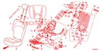 REAR SEAT/SEATBELT (D.) (1) for Honda JAZZ 1.4 LSH 5 Doors 5 speed manual 2014
