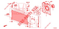 AIR CONDITIONER (CONDENSATEUR) for Honda JAZZ 1.4 LSH 5 Doors full automatic 2014