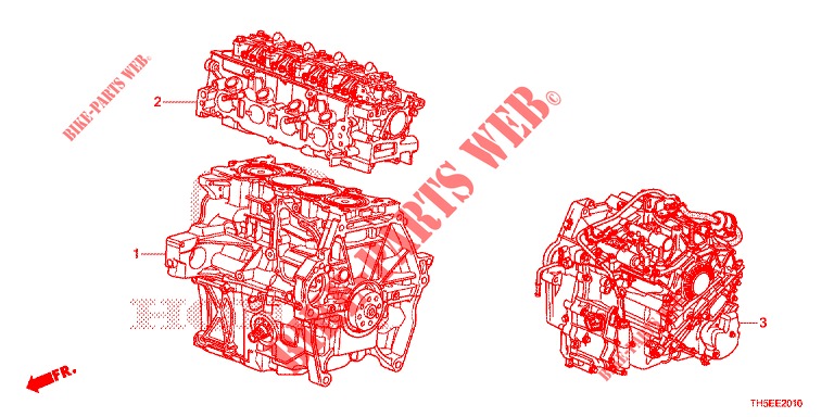 GASKET KIT/ENGINE ASSY./ TRANSMISSION ASSY.  for Honda JAZZ 1.4 LSH 5 Doors full automatic 2014