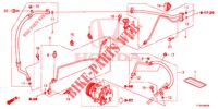 AIR CONDITIONER (FLEXIBLES/TUYAUX) (LH) for Honda JAZZ 1.4 SH 5 Doors full automatic 2014