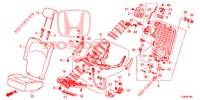 REAR SEAT/SEATBELT (D.) (1) for Honda JAZZ 1.4 SPH 5 Doors 5 speed manual 2014