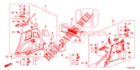 REAR SIDE LINING (2D)  for Honda JAZZ 1.4 SPH 5 Doors 5 speed manual 2014