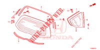REAR WINDSHIELD/QUARTER G LASS  for Honda JAZZ 1.4 SPH 5 Doors 5 speed manual 2014