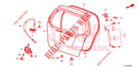 TAILGATE PANEL (2D)  for Honda JAZZ 1.4 SPH 5 Doors 5 speed manual 2014