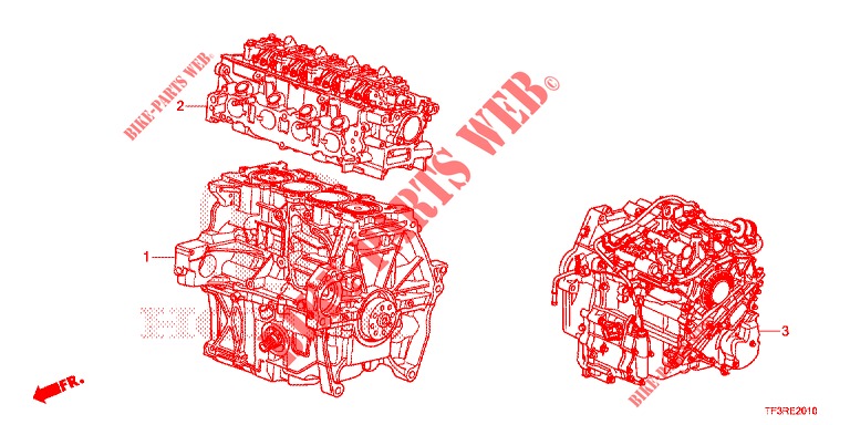 GASKET KIT/ENGINE ASSY./ TRANSMISSION ASSY.  for Honda JAZZ 1.4 ESL 5 Doors full automatic 2015
