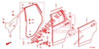REAR DOOR PANEL (4D)  for Honda JAZZ 1.4 LSP 5 Doors 5 speed manual 2015