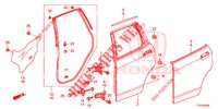 REAR DOOR PANEL (4D)  for Honda JAZZ 1.4 SH 5 Doors 5 speed manual 2015