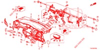 INSTRUMENT PANEL UPPER (LH) for Honda JAZZ 1.4 EXCLUSIVE 5 Doors 6 speed manual 2016