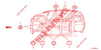 GROMMET (INFERIEUR) for Honda JAZZ 1.4 ELEGANCE 5 Doors full automatic 2016