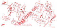 REAR SEAT/SEATBELT (2D)  for Honda JAZZ 1.4 ELEGANCE 5 Doors full automatic 2016