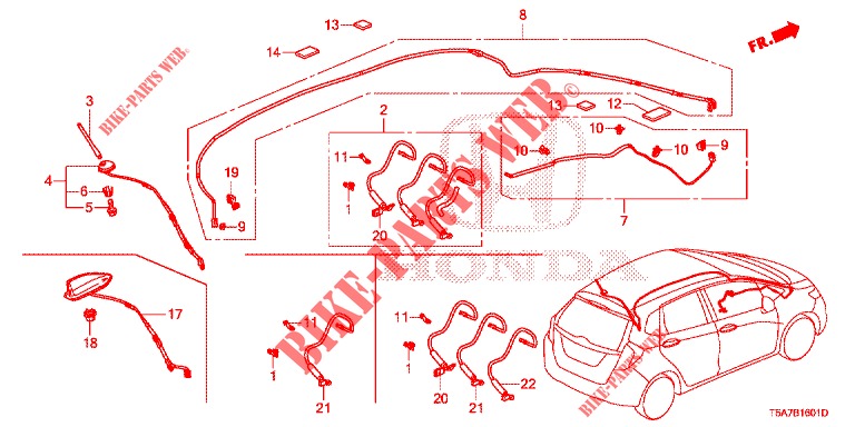 ANTENNA/SPEAKER (LH) (2) for Honda JAZZ 1.4 EXECUTIVE 5 Doors 6 speed manual 2017