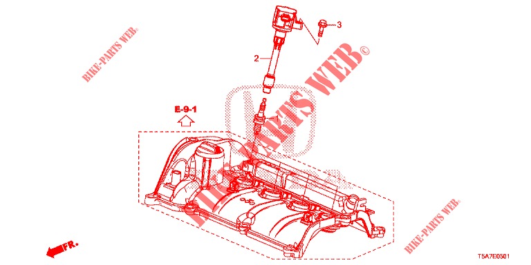 PLUG TOP COIL/PLUG (2) for Honda JAZZ 1.4 EXECUTIVE 5 Doors 6 speed manual 2017