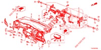 INSTRUMENT PANEL UPPER (LH) for Honda JAZZ 1.4 EXCLUSIVE 5 Doors 6 speed manual 2017