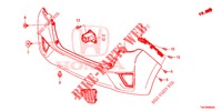 REAR BUMPER  for Honda JAZZ 1.4 EXCLUSIVE 5 Doors 6 speed manual 2017