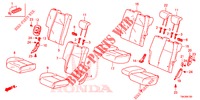 REAR SEAT/SEATBELT (2D)  for Honda JAZZ 1.4 EXCLUSIVE 5 Doors 6 speed manual 2017