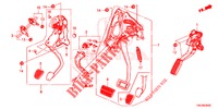 PEDAL (LH) for Honda JAZZ 1.4 EXCLUSIVE 5 Doors 6 speed manual 2018