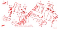 REAR SEAT/SEATBELT (2D)  for Honda JAZZ 1.4 EXCLUSIVE 5 Doors 6 speed manual 2018