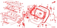 TAILGATE PANEL (2D)  for Honda JAZZ 1.4 EXCLUSIVE 5 Doors 6 speed manual 2018