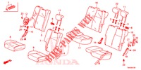 REAR SEAT/SEATBELT (2D)  for Honda JAZZ 1.5 DYNAMIC 5 Doors full automatic 2018