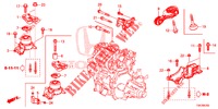 ENGINE MOUNT (MT) (1.3L) for Honda JAZZ 1.4 EXCLUSIVE 5 Doors 6 speed manual 2019