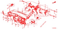 INSTRUMENT PANEL UPPER (LH) for Honda JAZZ 1.4 EXCLUSIVE 5 Doors 6 speed manual 2019