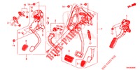 PEDAL (LH) for Honda JAZZ 1.4 EXCLUSIVE 5 Doors 6 speed manual 2019