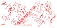 REAR SEAT/SEATBELT (2D)  for Honda JAZZ 1.4 EXCLUSIVE 5 Doors 6 speed manual 2019