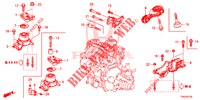 ENGINE MOUNT (MT) (1.3L) for Honda JAZZ 1.3 ELEGANCE 5 Doors 6 speed manual 2019